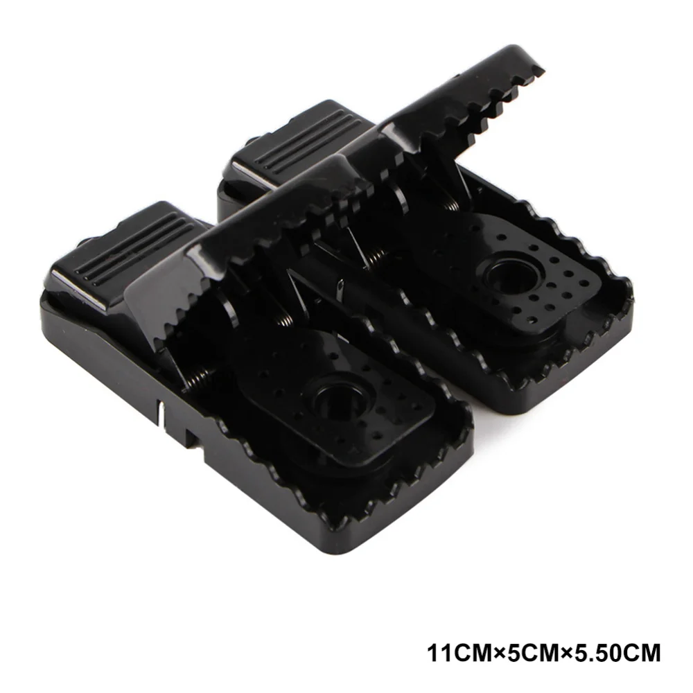 

4Pcs Trap Snap Quick Kill Mice Rodent Killer Catcher Effective Sensitive Reusable Durable and Sanitary Traps (Black)