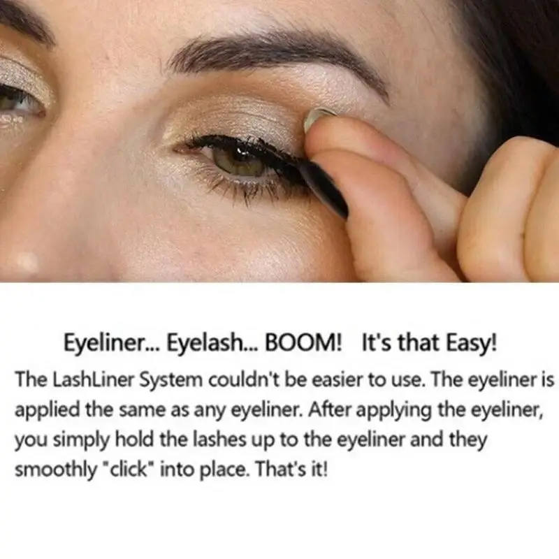 

3 Pairs Makeup Magnetic Lashes Natural 3D Mink Eyeliner&Tweezer Liquid Magnet Set Dounle Eyelashes Tool R3X8