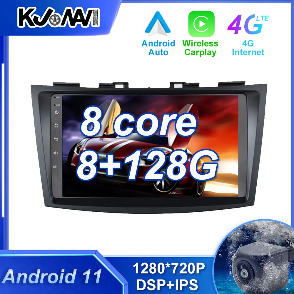 

Android 11 Carplay Car Radio Multimedia Stereo Player WiFi GPS Navigation For Suzuki Swift 4 2011 - 2017