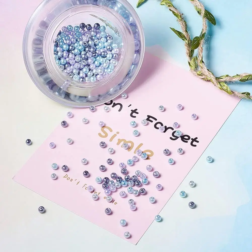 Бесплатная доставка перламутровые Стекло жемчуг 100 шт./пакет смешанные Цвет 8 мм