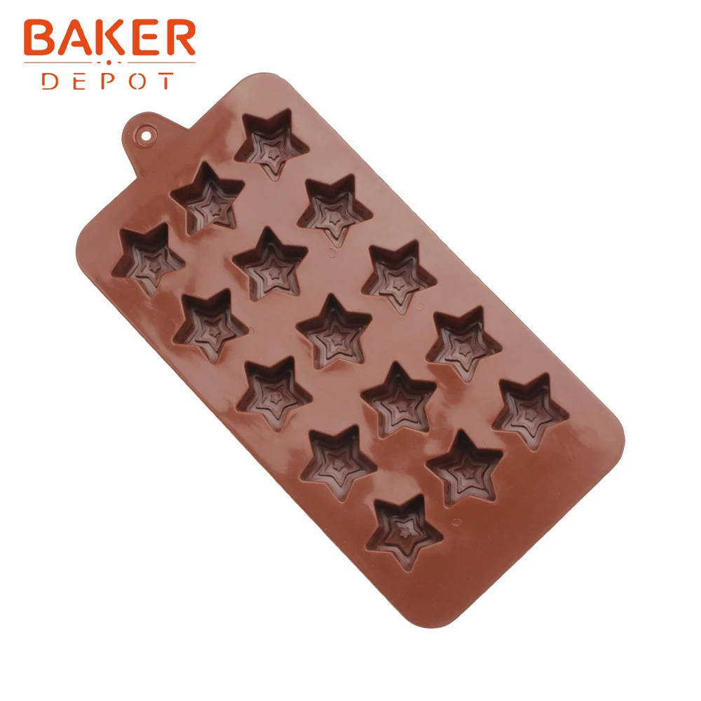 Звезда шоколадная форма силиконовая для конфет gummy 15 Полость ледяной куб лоток