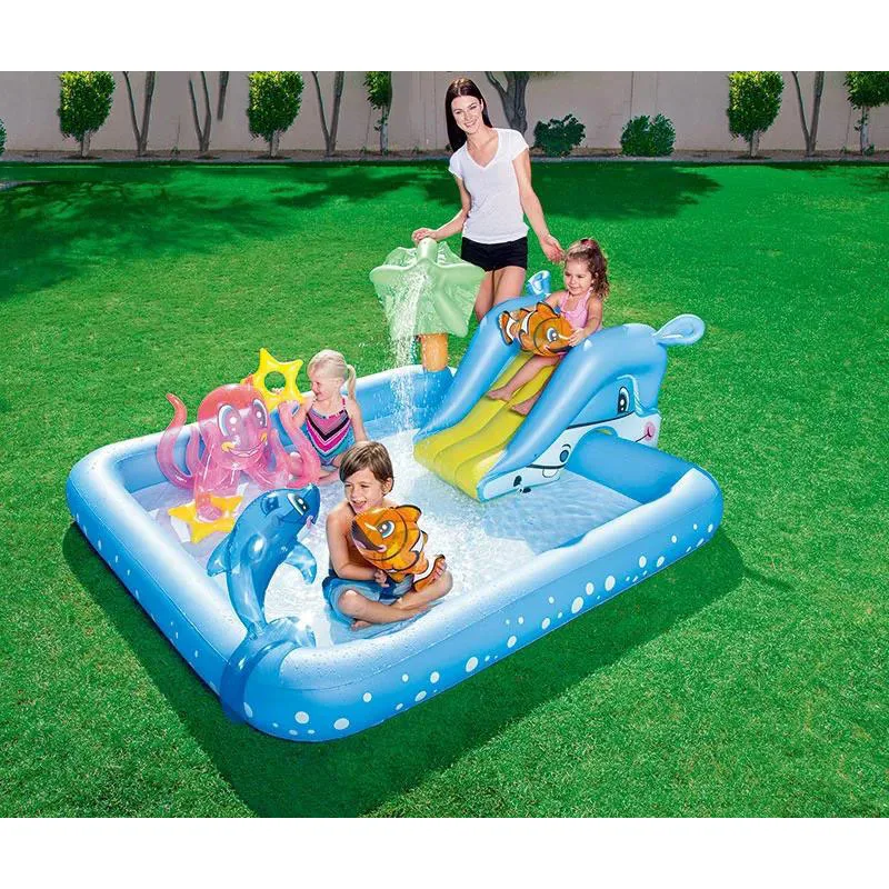 

Swimming Mattress Sprint Beach Sprinkler Inflatable Party Float Children Adult Toys NEW Games Center Backyard Outdoor Summer PVC