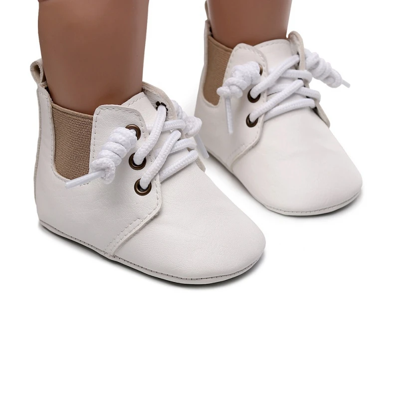 

Autumn Infant PU Lace-up British Style Short Boots Children Baby Girls Low Boots Newborn Toddler Shoes6