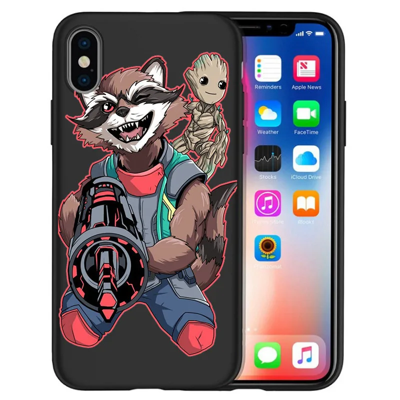 design phone shape superman iron man groot action case for iphone Movie Figures Toys | Игрушки и хобби