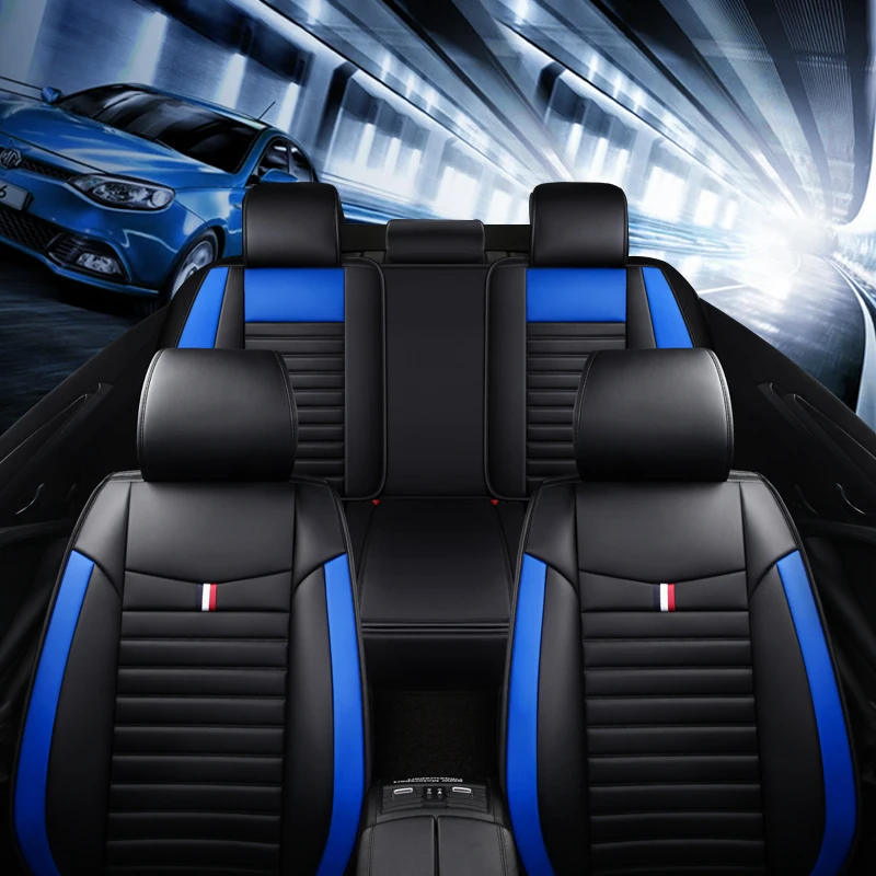 

Car Seat Cover Front/Rear Vehicle Cushion For Women Not Moves Universal Pu Leather Black/Red Non-Slide For BMW 520 Y3 X40