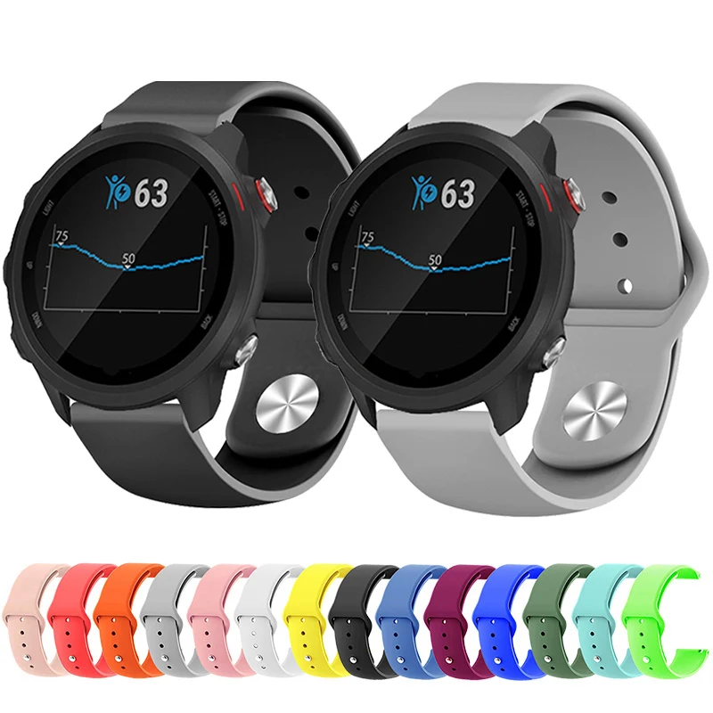 18 мм 20 мм 22 мм силиконовый ремешок на запястье ремешок для Garmin Vivoactive4 4 4S Смарт-часы браслет для Garmin Vivoactive 3 ремешки Correa