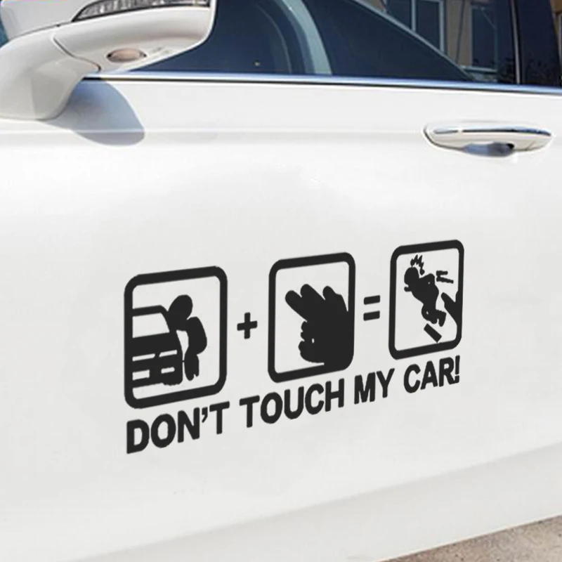 19x6 см забавная наклейка для автомобилей авто не трогайте мой автомобильный ПВХ