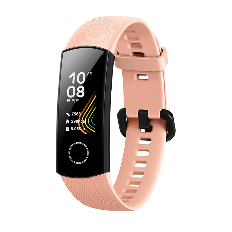 Силиконовый ремешок на запястье для huawei Honor Band 5 спортивный браслет ремешок для huawei Honor Band 5 Band 4 стандартная версия аксессуары