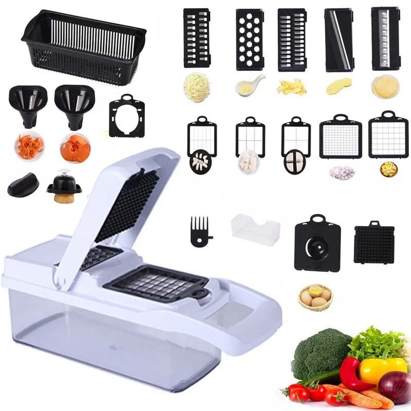 

22 In 1 Creative Household Vegetable Cutter Fruit Shredding Slicing Dicing Kitchen Tool Multifunctional Vegetable Cho