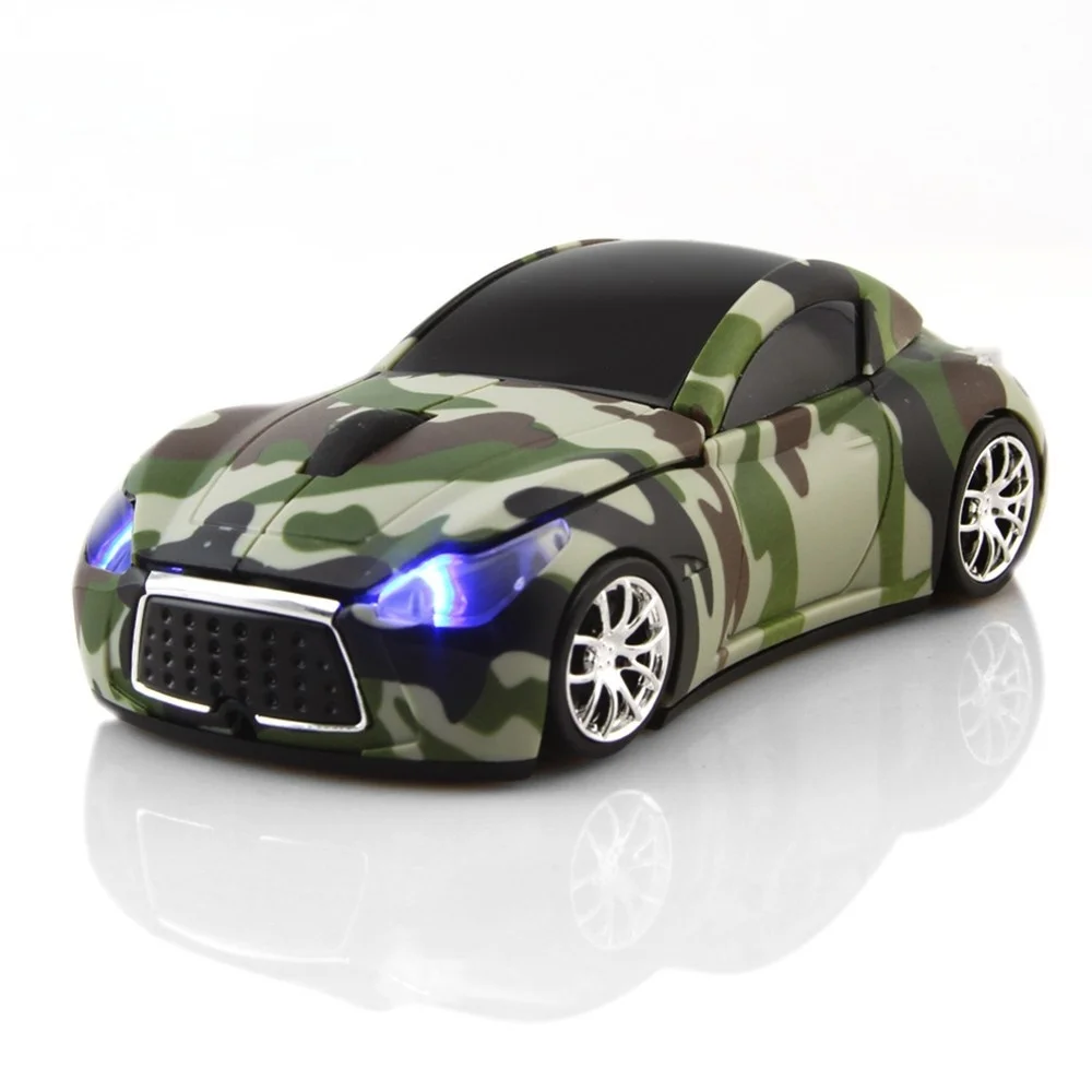 

New Cool Car Mouse 3D Wireless Mouse Wireless 2.4Ghz Optical Gaming Mice with LED Light USB Receiver for Laptop PC Notebook