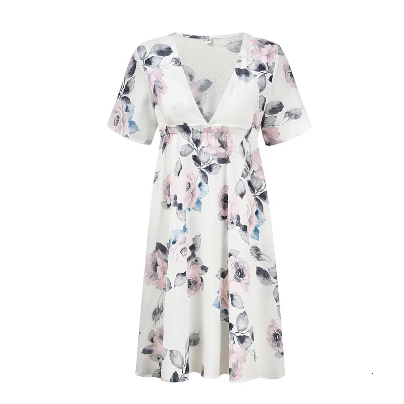 Летние Boho Jurk 2019 шифоновые платья с цветами для беременных глубоким v образным