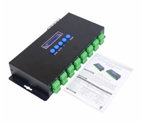 Фото DC5V-24V Artnet Eternet для SPI/DMX пиксельный светодиодный контроллер освещения Выходной ток 16 каналов 3Ax16CH BC-216 №1