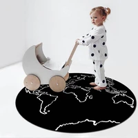 carpets for living room nordic fashion geometric lines round rugs black and white bedroom decoration soft floor mat area rug new