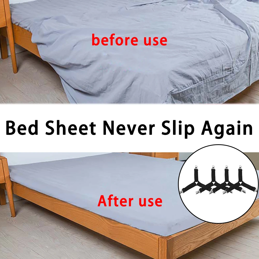 Эластичные Чехлы для одеял держатели кровати фиксирующие скользящие зажимы