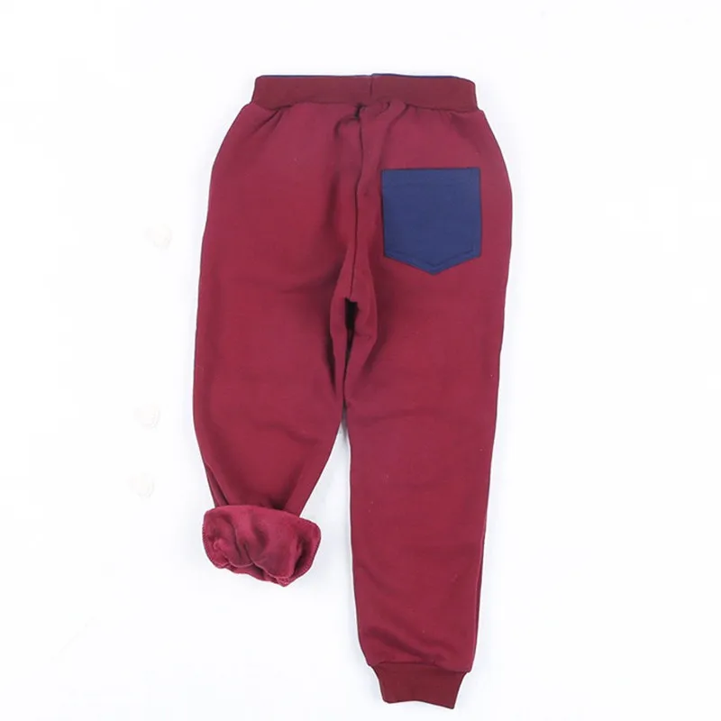 

Toddler Pants Boys Girls Sweatpants Cotton Cartoon Thickened Plus Fleece To Keep Warm Outdoor Trousers Kids 3 4 5 Years Clothes