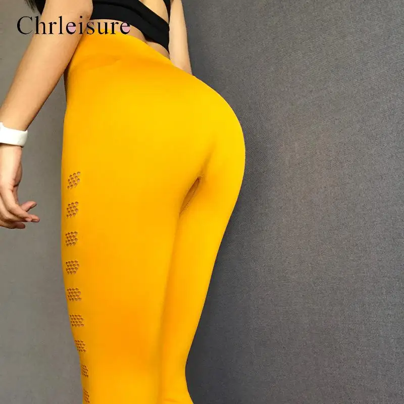 Chrleisure, для фитнеса, бесшовные, высокая талия, женские леггинсы, сексуальные, для тренировок, пуш-ап, женские брюки, повседневные, одноцветные, женская одежда