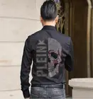 Рубашка мужская с длинными рукавами, брендовая уличная Модная рубашка высокого качества, стразы, лето 2021