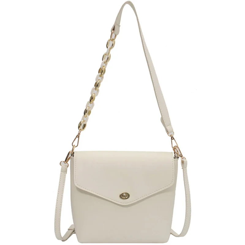 

Crossbody Bags Women High Quality Chain Branded Designer 2021 Spring PU Leather Shoulder Handbags and Purses Fashion