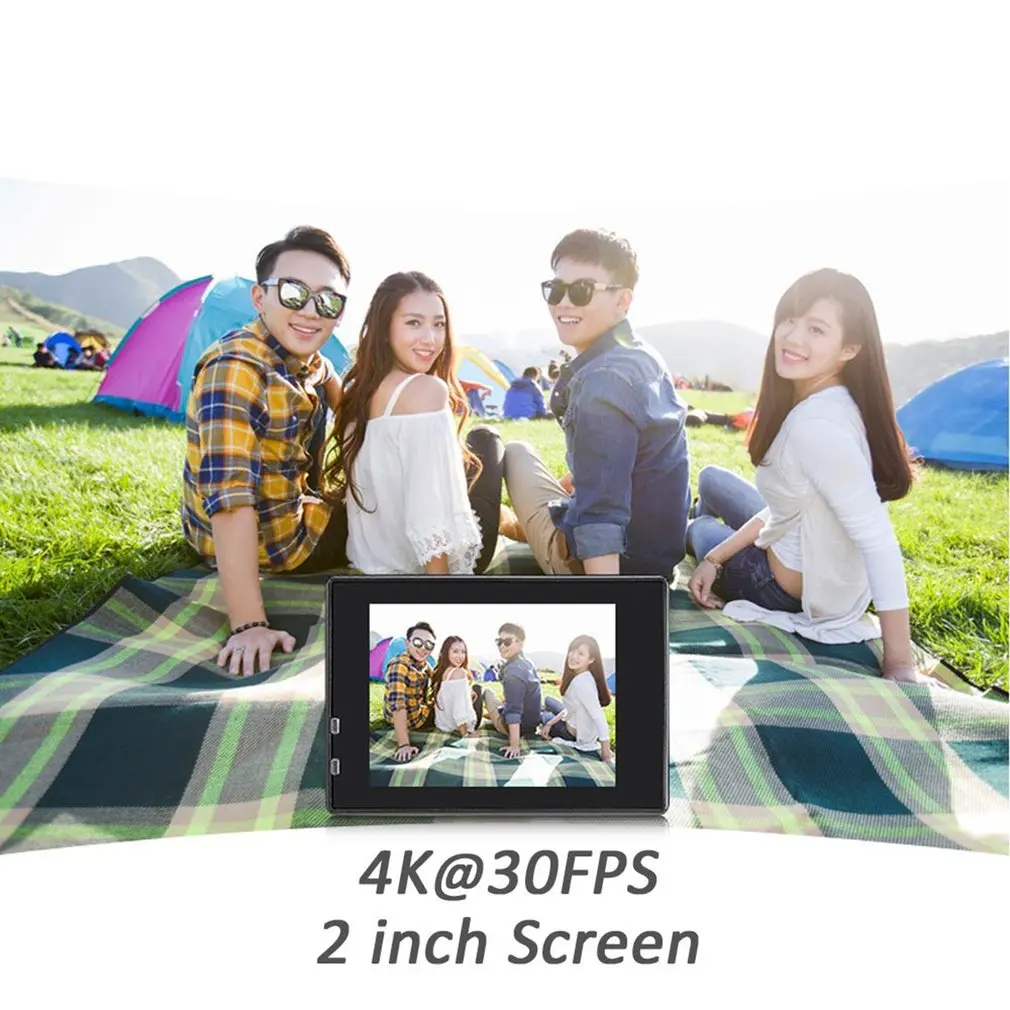 HD 4K 1080p WIFI Водонепроницаемая Спортивная экшн-видеокамера подходит для крепления