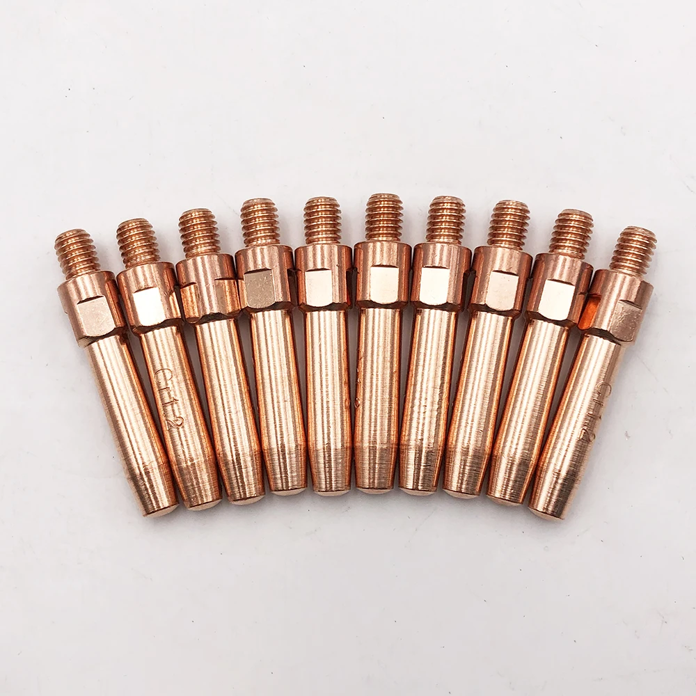 

20pcs MAG/CO2 torch consunables Contact Tip M6×45 E-cu or CuCrZr Fit PANA style 200A/350A/500A MIG Welding Torch