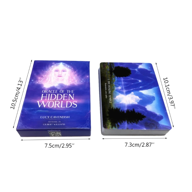 

44 Cards Deck Oracle of the Hidden Worlds Full English Board Game Tarot Cards