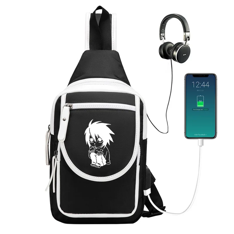 

Нагрудная сумка Yosuga No Sora для косплея из аниме «Death Note», мессенджер через плечо с USB-портом для зарядки, подарок для студентов и школьников