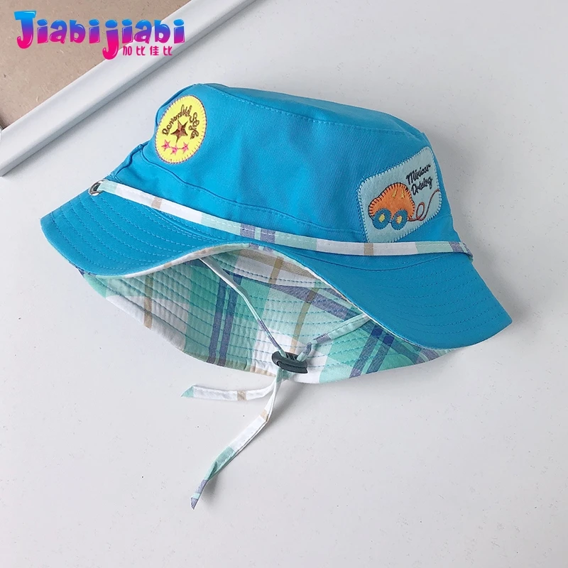 Детская летняя Панама для мальчиков и девочек Весенняя тонкая тканевая пляжная