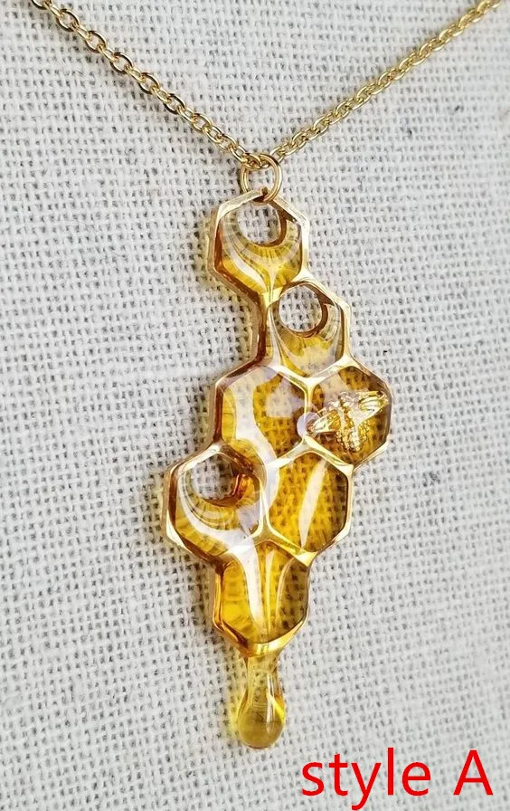 

Dripping Honey Necklace Honey Bee Necklace, Honey Bee, Graduation Gift