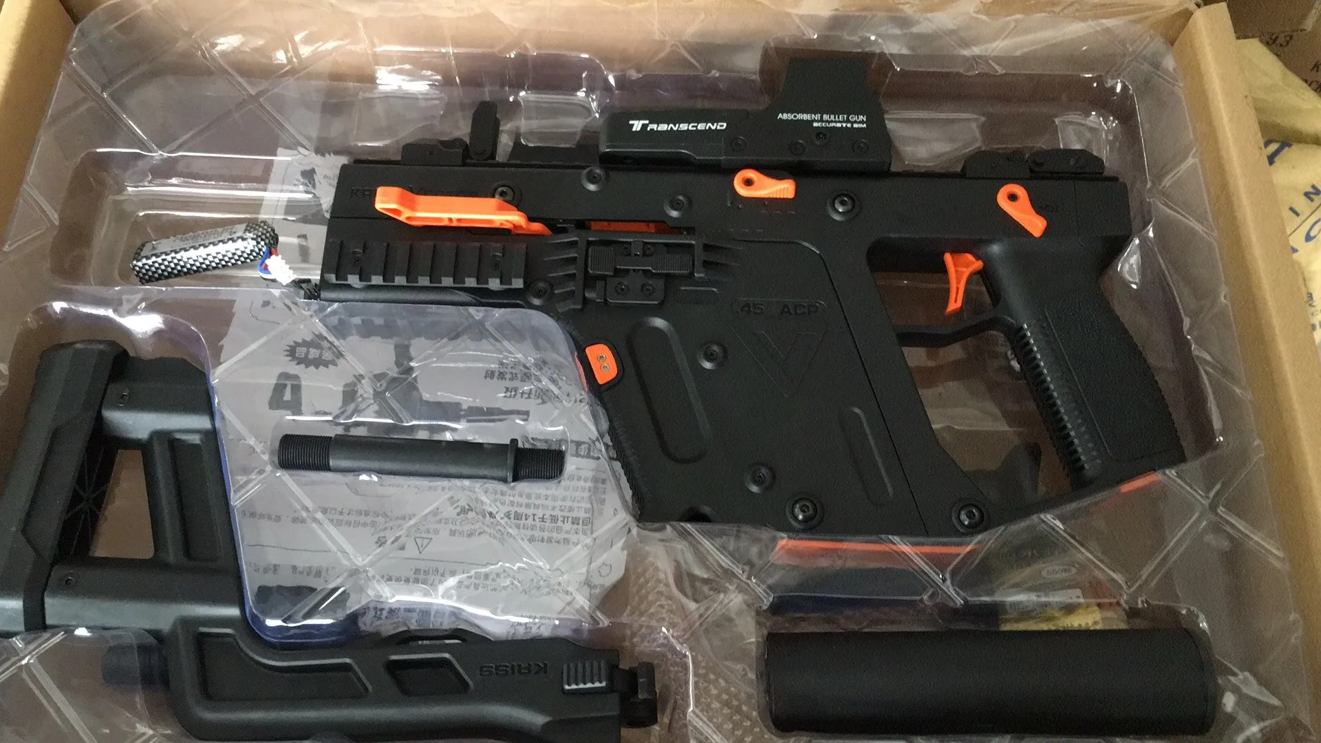 JM водный гелевый пистолет kriss vector v2 M4A1 J9 gen 9 электронный нейлоновый материал