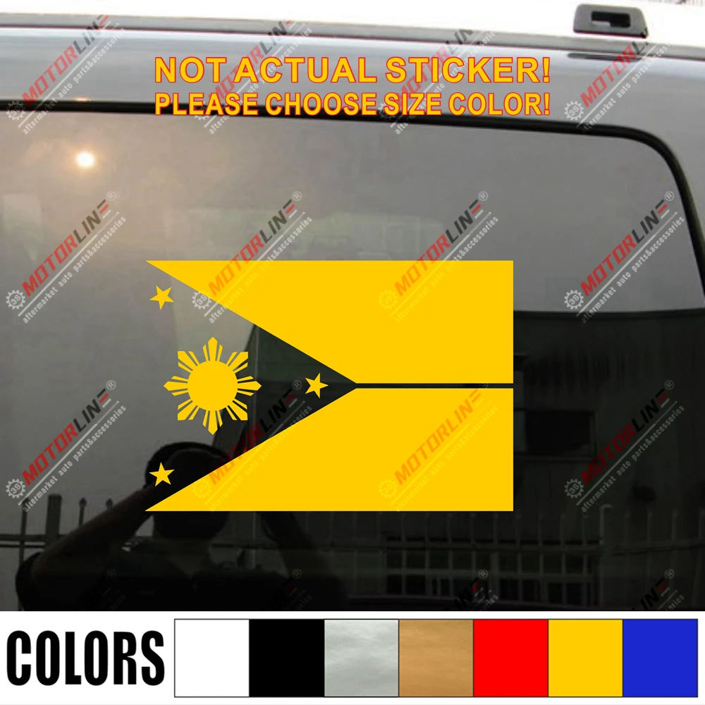 Флаг Филиппин восемь лучей солнце автомобиль грузовик наклейка винил