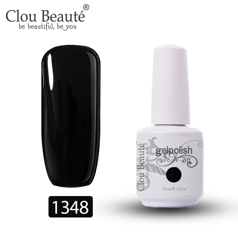 1348 Clou Beaute 15 мл цветной гель-краска УФ-гель для ногтей замачиваемый светодиодный лак для ногтей Гель-лак для ногтей Полупостоянный лак для ногтей - Цвет: 1348