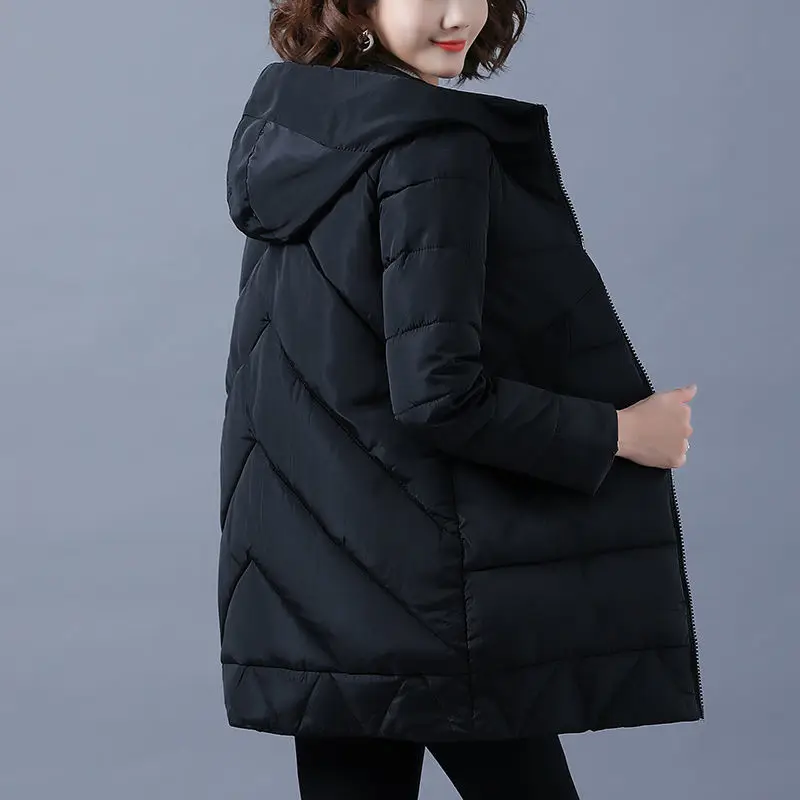 

[off season promotion] cotton padded clothes women's middle and long Korean loose cotton padded clothes autumn and winter large