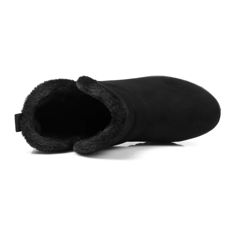 Big Size 9 10 11-17 boots women shoes ankle boots for women ladies boots shoes woman winter Flat sleeve buckle round head