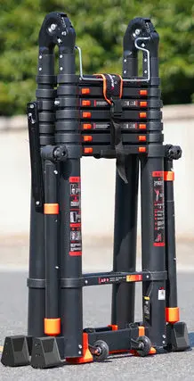 Многофункциональная складная телескопическая лестница из алюминиевого сплава 3