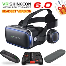 Original VR shinecon 6.0 Standard edition and headset version virtual reality 3D VR glasses headset helmets Optional controller