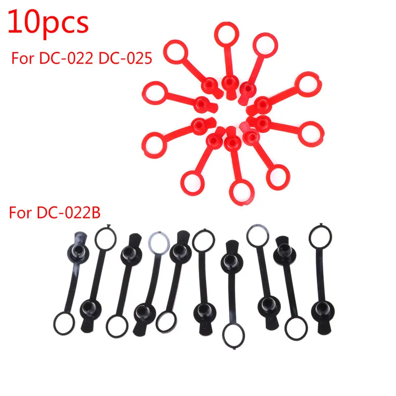 10 шт. красные черные DC Мощность Водонепроницаемый Кепки для DC-022 DC-025 DC-022B разъём