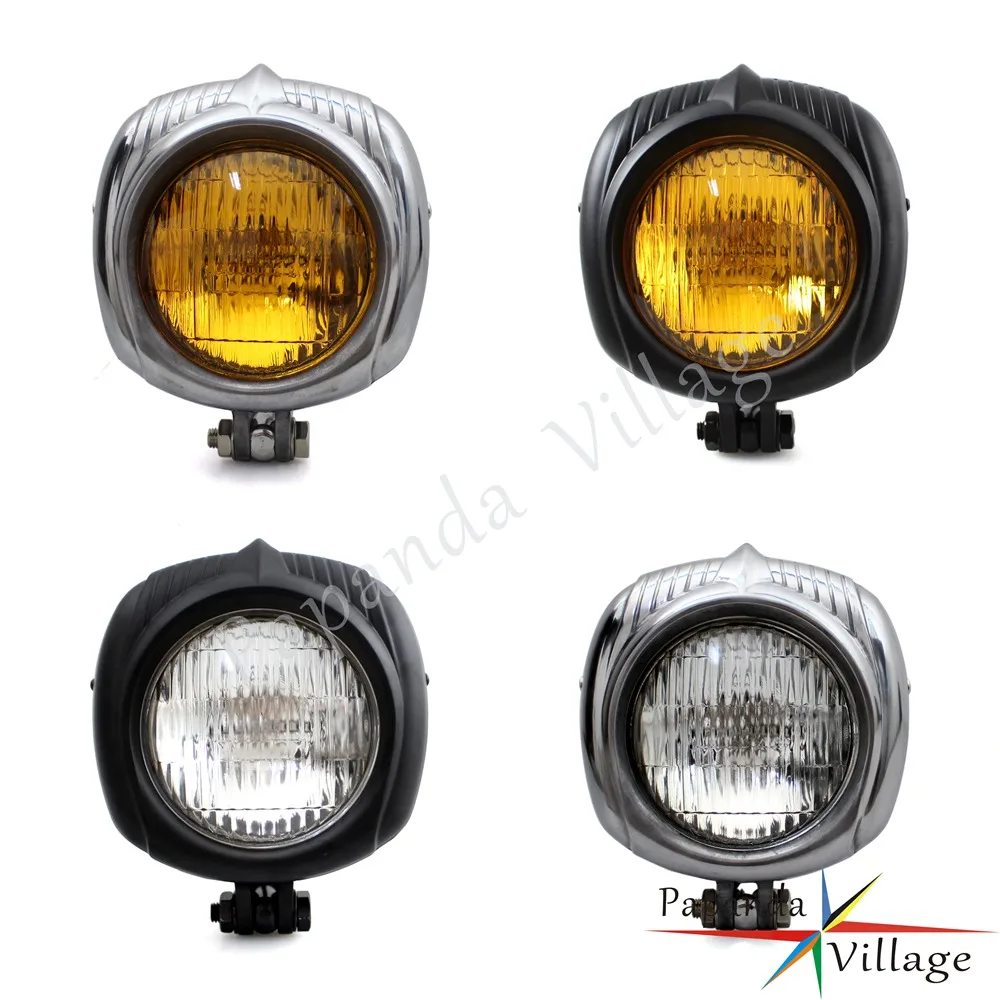 Фара электрическая Old School для мотоцикла ретро светильник 4 5 дюйма Harley Honda Yamaha Chopper