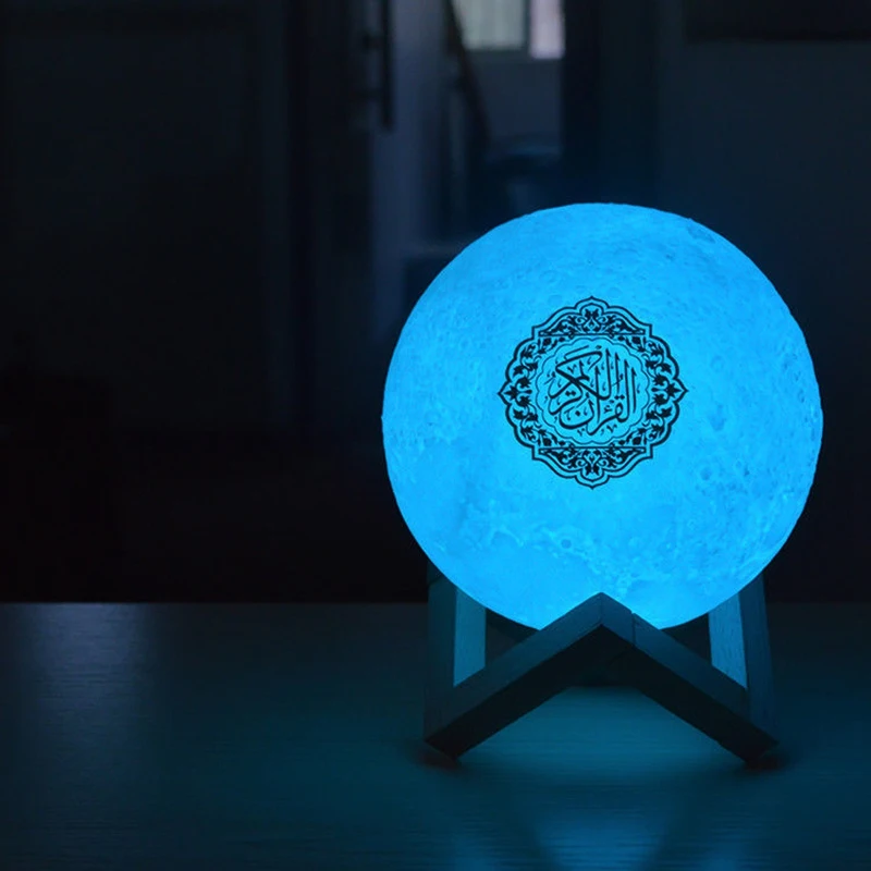 Беспроводной bluetooth динамик RGB цветной светильник светодиодный с Луной в стиле