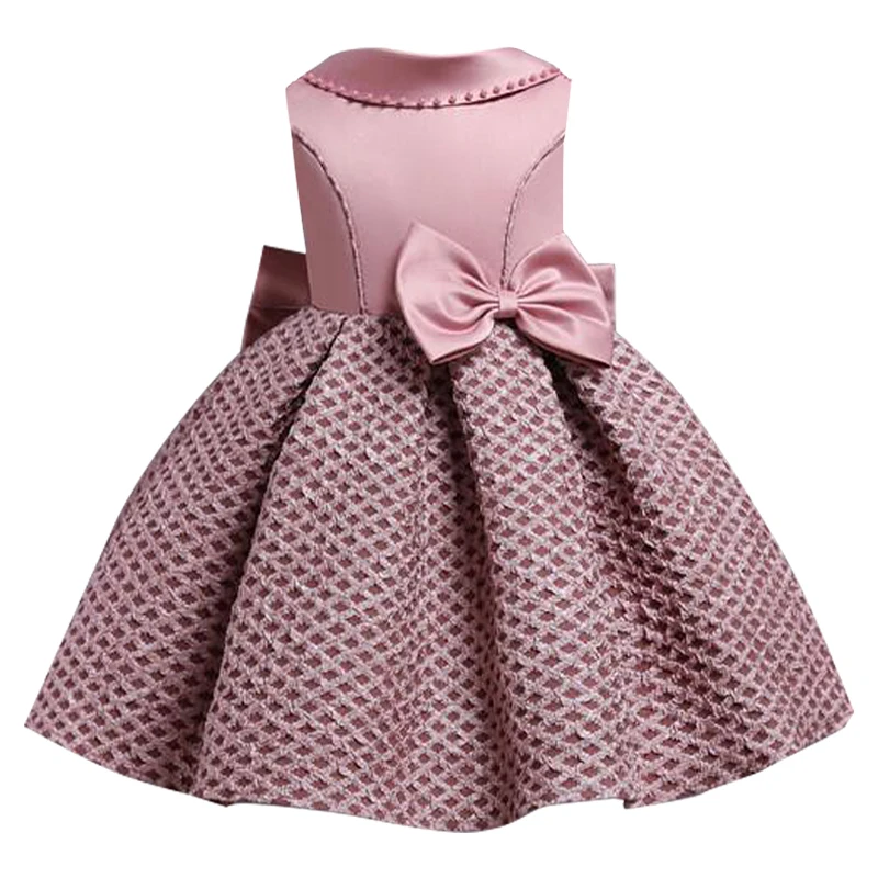 Flower Girls dress for clothes Kids Clothing Elegent jacquard satin Dresses Party Custumes | Детская одежда и обувь