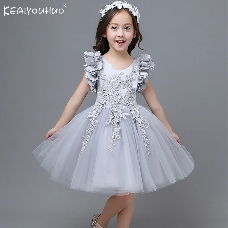 

Vestidos 2020 Summer Flower Girls Dress Sleeveless Kids Dresses For Girls Wedding Dress Children Clothes Princess Dresses 2-6-12