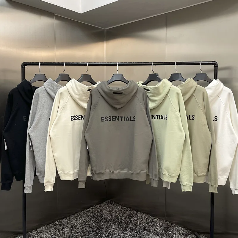 

Jerry Lorenzo Season 7 fashion high street brand Sweater Hoodie ESSENTIALS silicone printed hip hop oversized Unisex Pullover