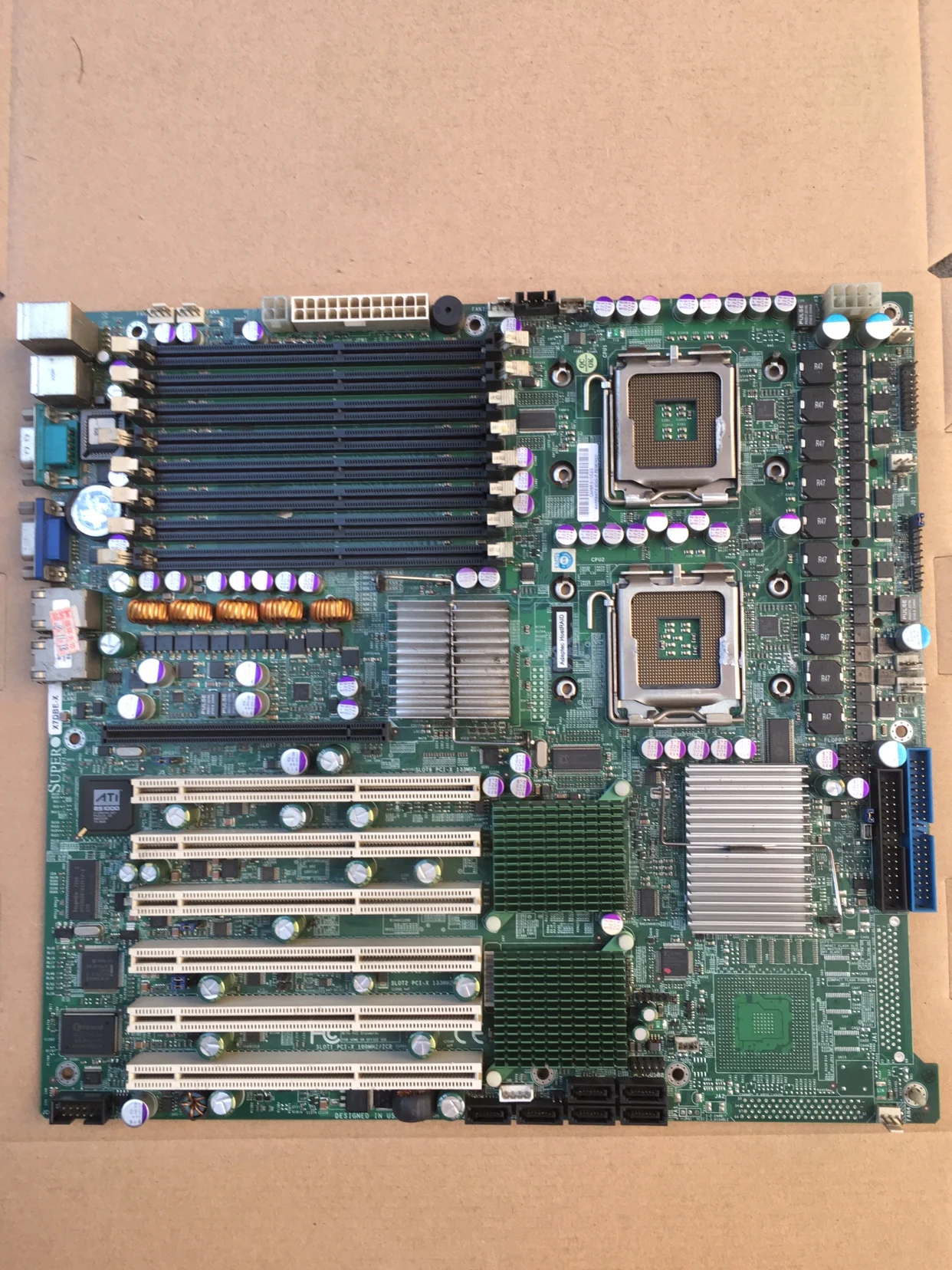 

X7DBE-X 5000P 771 dual-way 6 PCI-X slots non-linear editing server motherboard