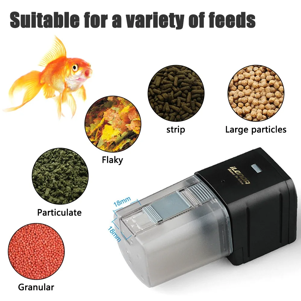 

Intelligent Automatic Fish Feeder Aquarium Fish Feeder Fish Tank Automatic Feeder Indicating Timer Aquarium Accessories