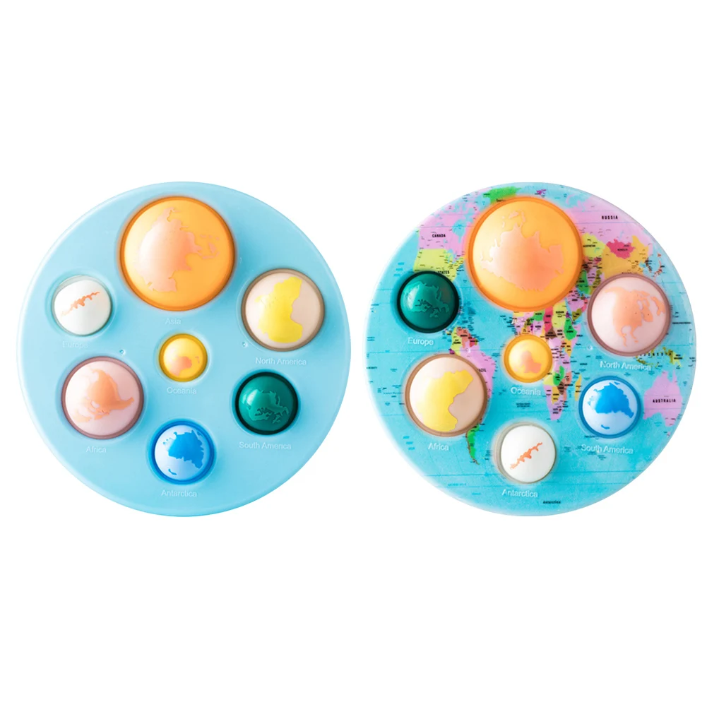 

Silicone Earth Push Bubble Fingertip Toys Sensory Fidget Anti-Stress Toys Adult Children Reliver Stress Autism Decompression Toy