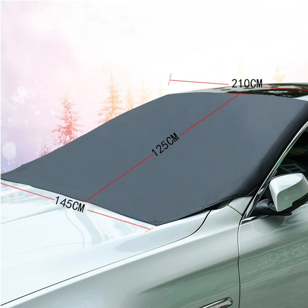 

Magnetic Edges Car Snow Cover, Frost Car Windshield Snow Cover, Frost Guard Protector, Car Sun Shade Cover Waterproof Windshield