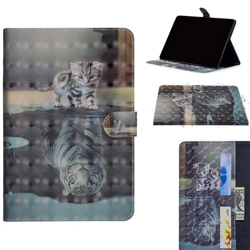 Case Флип-Стенд кожаный чехол Funda Capa чехол для huawei MediaPad M5 Lite 8,0 T5 8 JDN2-W09/AL00 почтовый ящик 5 " Coque Shell+ пленка+ ручка - Цвет: Case