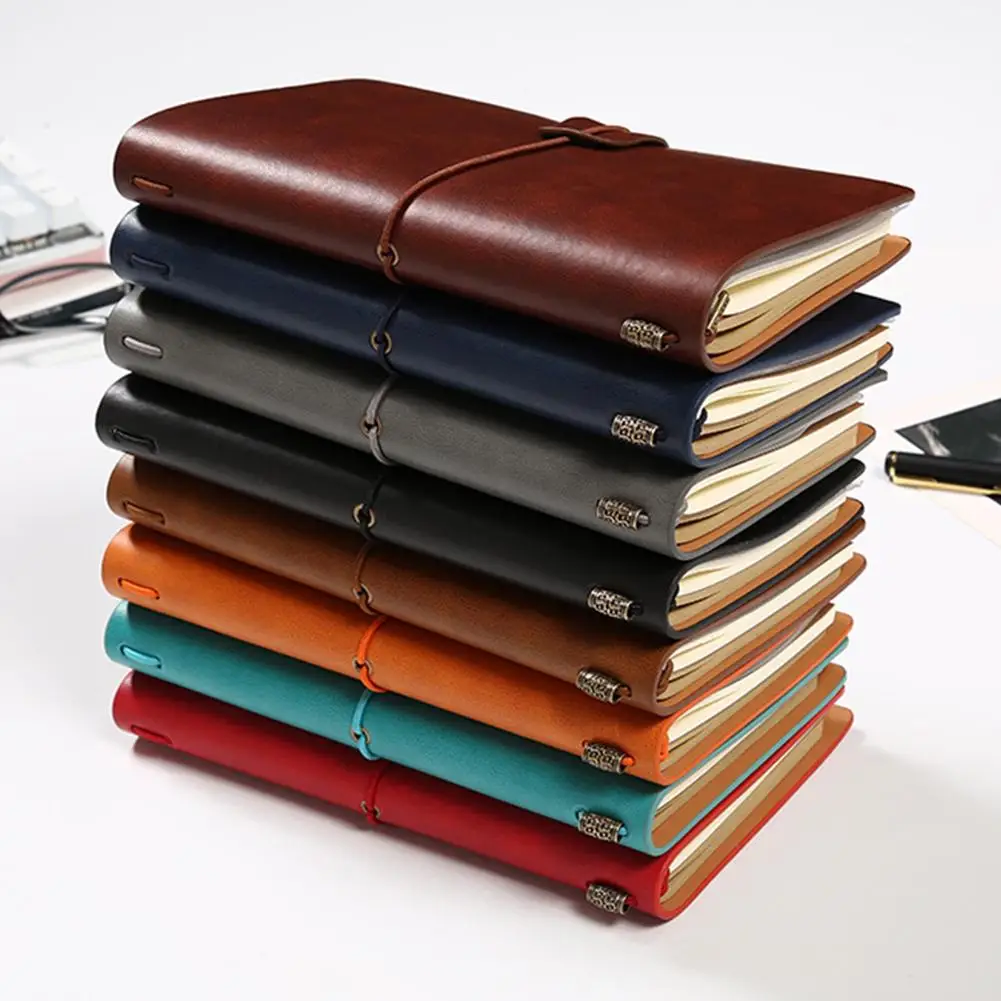 

Traveler Journal Diary Loose-leaf Notebook Pen Holder Record Book Stationery