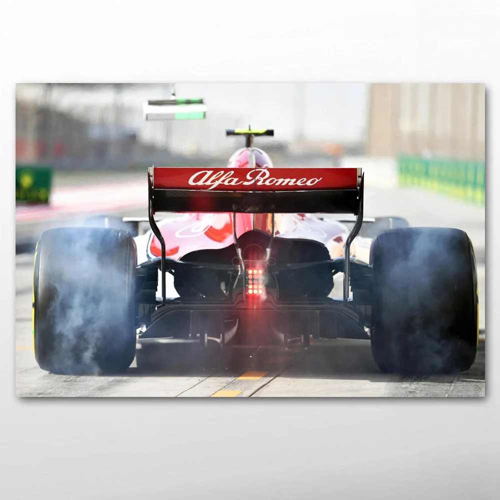 Картины на холсте Альфа Ромео спортивные художественные постеры Формула 1 с