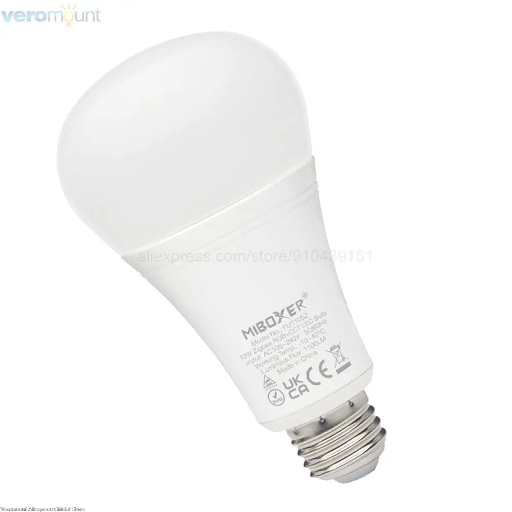 Смарт-лампа FUT105Z Zigbee3.0, 12 Вт, E27, RGB + CCT от AliExpress WW
