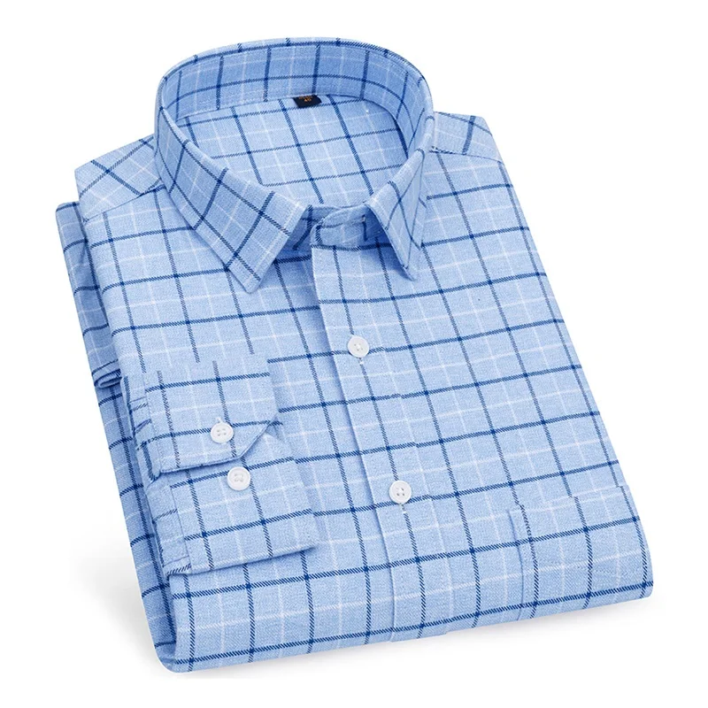 Новое поступление 2020 мужская рубашка DAVYDAISY из 100% хлопка ткани Оксфорд с длинным